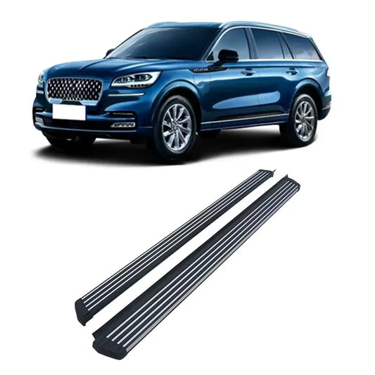 New Arrival Quick shipment Wholesale Auto Body Modification Parts SUV Side Step Car Black Running Board FOR 2020 Lincoln Aviator