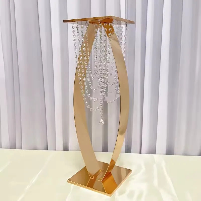 4/10 PCS  30 inch metal floral rack for wedding events, party center decoration, road guide flower rack
