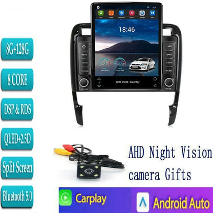 Car Radio For Porsche Cayenne 2002-2010 Tesla Screen Multimedia Player GPS Navigation Stereo Receiver Auto Radio Camera NO DVD