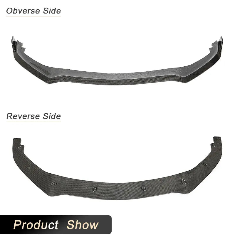 Car Front Bumper Lip Spoiler for Infiniti Q60 Sport Coupe 2-Door 2016-2022 Front Lip Chin Apron With Splitters Carbon Fiber