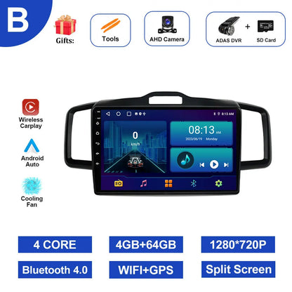10 inch Android System for Honda Freed 2008 - 2016 Navigation GPS Car Multimedia Radio Video Player DSP Stereo WiFi+4G Bluetooth