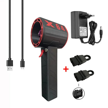 Air Blower Fan 64mm Brushless Motor 1400g Thrust Electric Strong Dust Blower 8000mAh Handheld Turbo Jet Fan for Home Outdoor Car power tools
