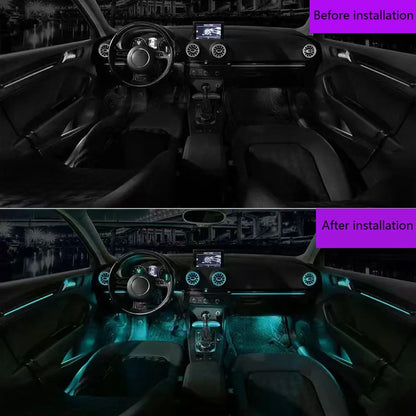 LED Turbo Vent for Audi A3 2013-2020 Turbo Vent Ambient Light app controls to adjust the color