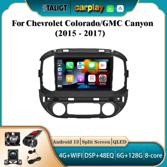 Multimedia Android For Chevrolet Colorado GMC Canyon 2015 - 2017 Bluetooth 2 din Stereo Receiver 8Core Android Car Multimedia