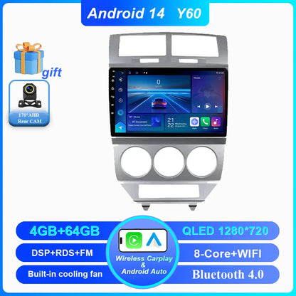 Android Car Radio Multimidia Player For Dodge Caliber Jeep Compass 1 MK Patriot 2006 - 2010 Auto GPS Navigation Carplay 2din DVD