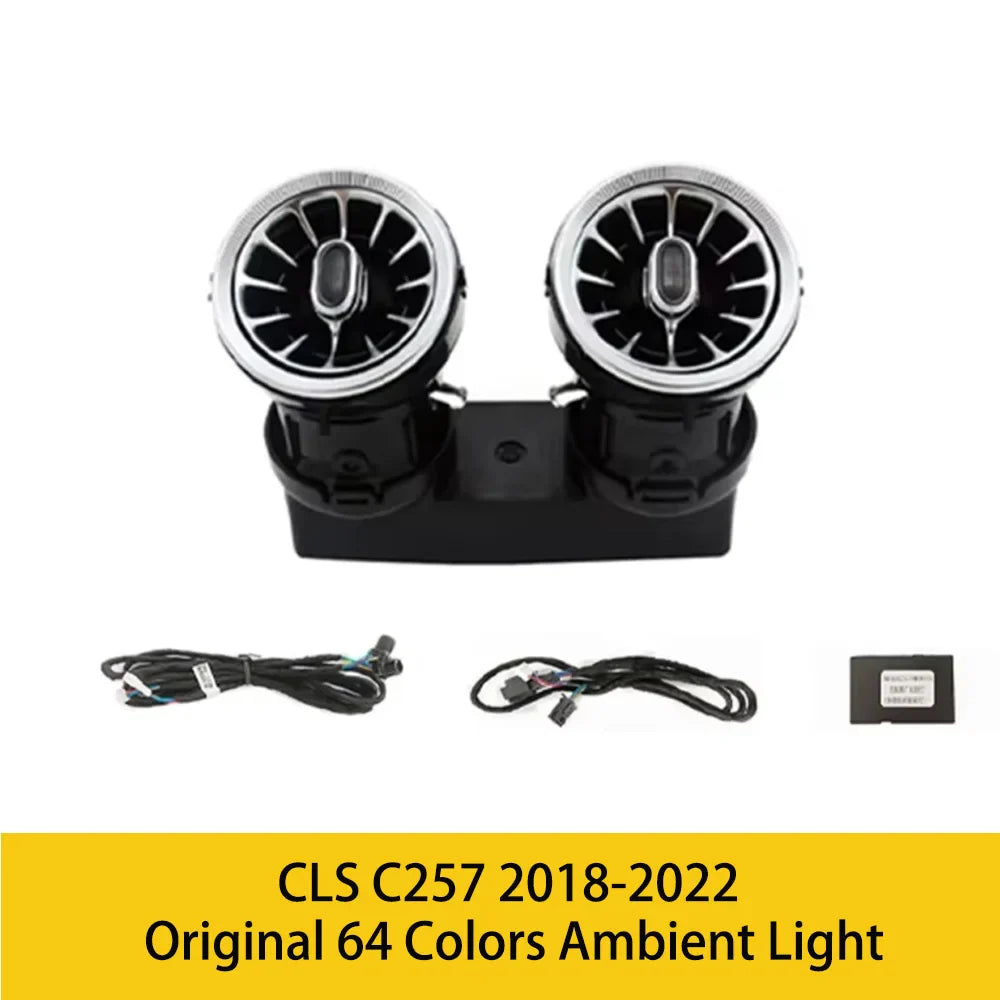 Upgrade LED Turbine Nozzle Ambient Light for Mercedes Benz W213/W205/X253/W222/W223/W206 C/E/GLC/S-Class Air Vents