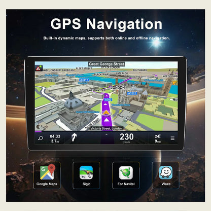 10“ 6+128GB  Android13  For Dodge Caravan2000-2007 Car Radio QLED Multimedia Video Player GPS Navigation CarPlay No 2 Din Stereo
