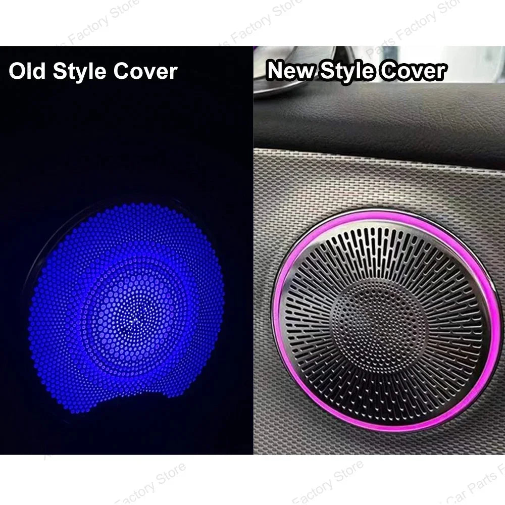 For Mercedes Benz E-Class W213 Air Vents 64 Colors 3D 4D Rotate Tweeter Interior W213 Ambient Light Speaker Cover for Light
