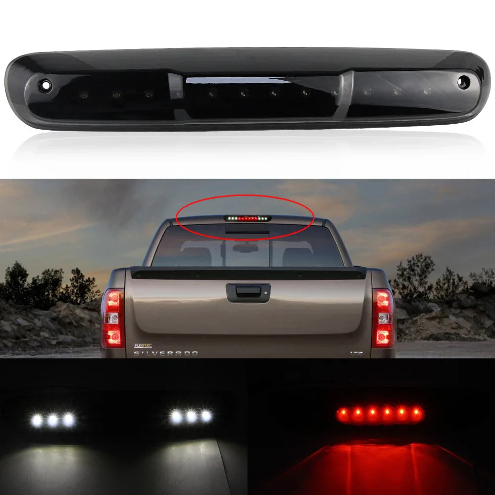 3RD Third Brake Light, Rear Tail Light Lamp for Chevy Silverado GMC Sierra 1500 2500 3500 HD 2007- 2013,For Hummer H3T 2009-2010