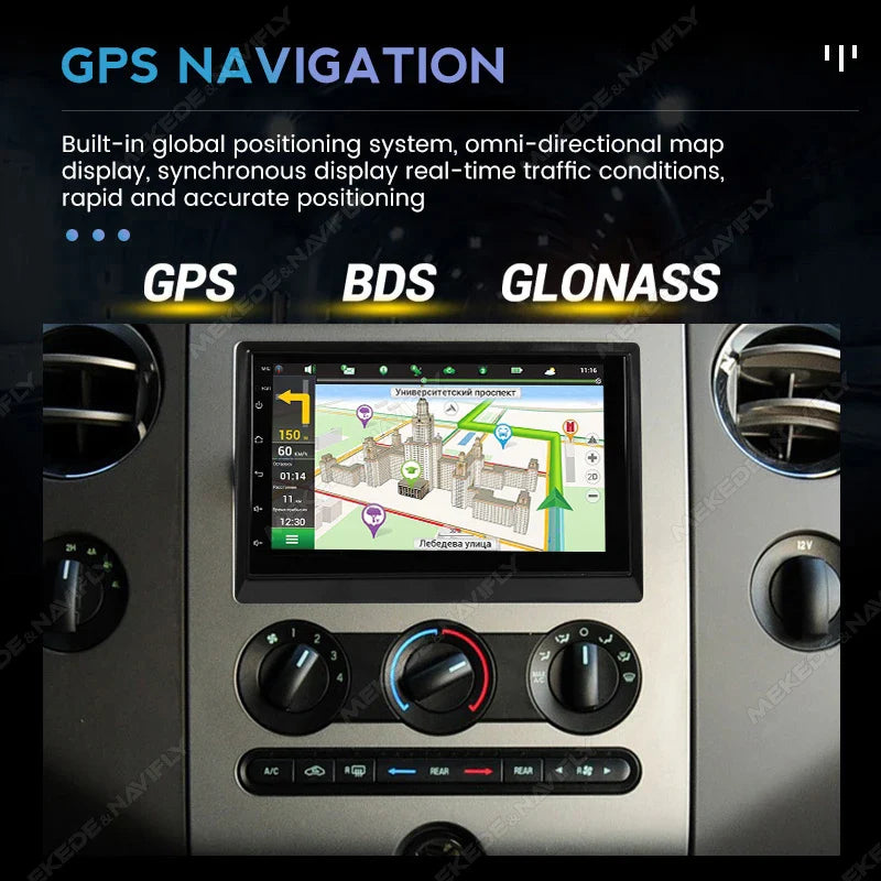 MEKEDE Android 13 2 Din GPS Multimedia Player For Ford 500 F150 Explorer Edge Escape Sport Lincoln Expedition Mustang Car Radio