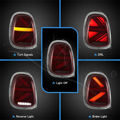 2PCS Car Tail Light For Mini Cooper F55 F56 F57 2014 2015 2016 2017 2018 2019 2020 Rear Reverse Brake Lamp Tailight