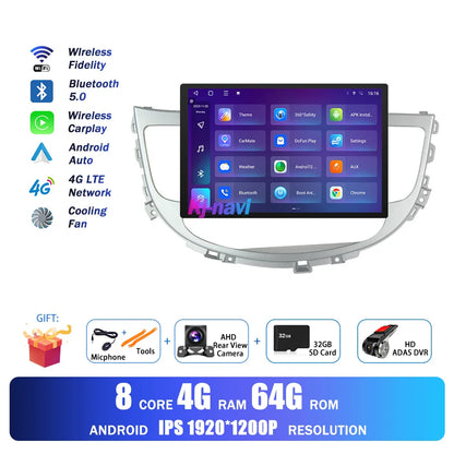 13.1Inch Android Auto Car Radio For Hyundai Rohens Genesis 2008 - 2013 Multimedia Player GPS Navigation BT Carplay 4G Wifi