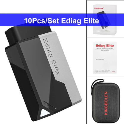 10pcs/Lot KINGBOLEN Ediag Elite Full System Car Diagnostic Tools 15 Reset Bi-directional CANFD Lifetime Free for ios android