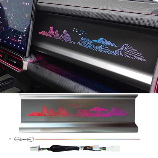 For Jetour Traveler T2 2023-2024 Car Co-pilot Light Panel Special Ambient Light Modification full Color Car Interior Accessories