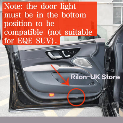 Led Car Door Logo Welcome Lamp Shadow Light For Mercedes Benz EQE 350 EQS Laser Projector Ghost Light Accessories Not Fade Glass