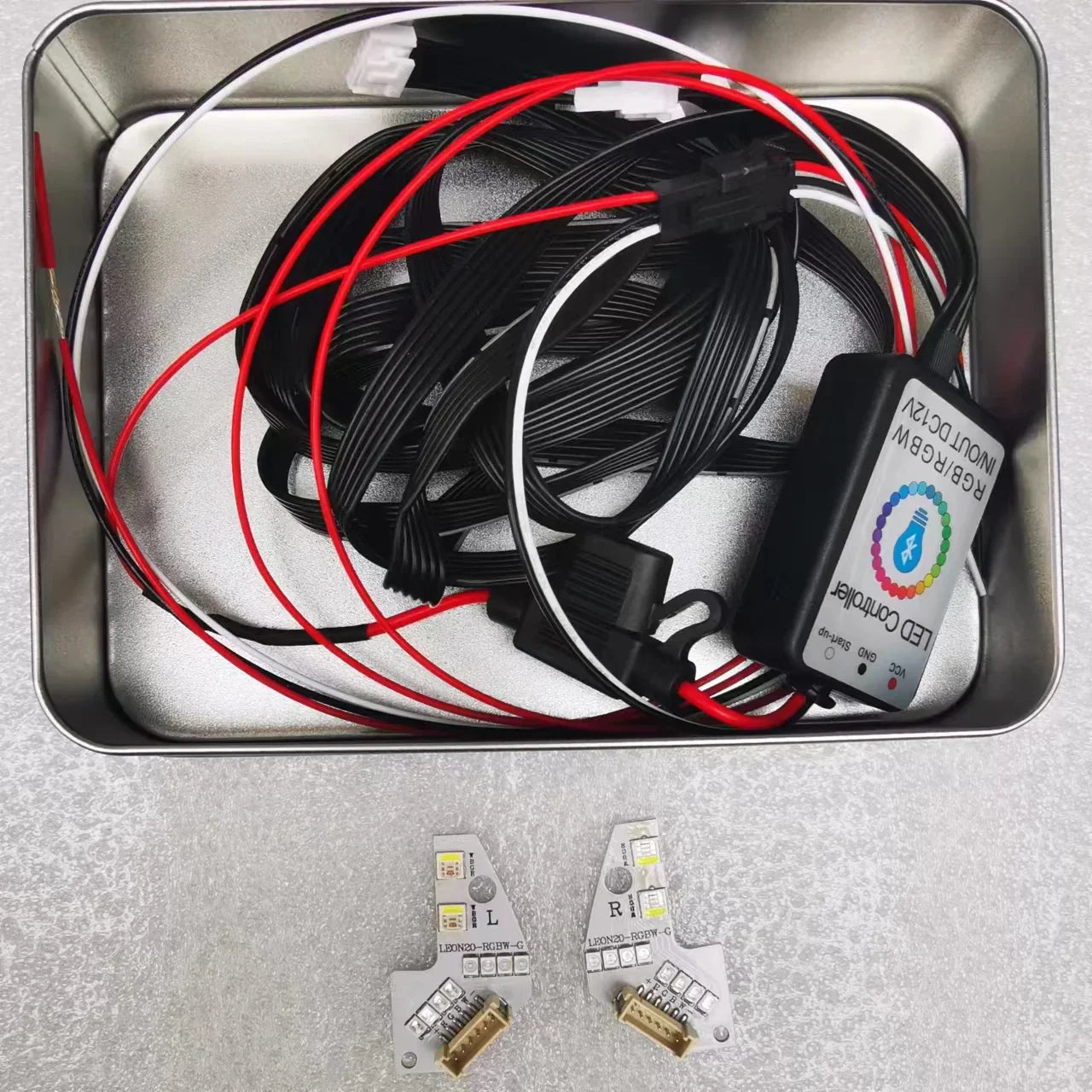Icedriver for SEAT Leon MK3 MK4 DRL RGB multicolor LED boards daytime running lights Red Blue RGBW Demon Eye lighting bulbs