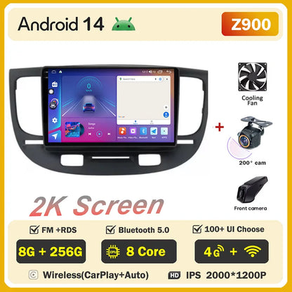 Android 2 din For Kia RIO 2 2005 - 2011 Car Radio Multimedia GPS Navigation Player Auto NO 2din DVD Screen Carplay Stereo WIFI