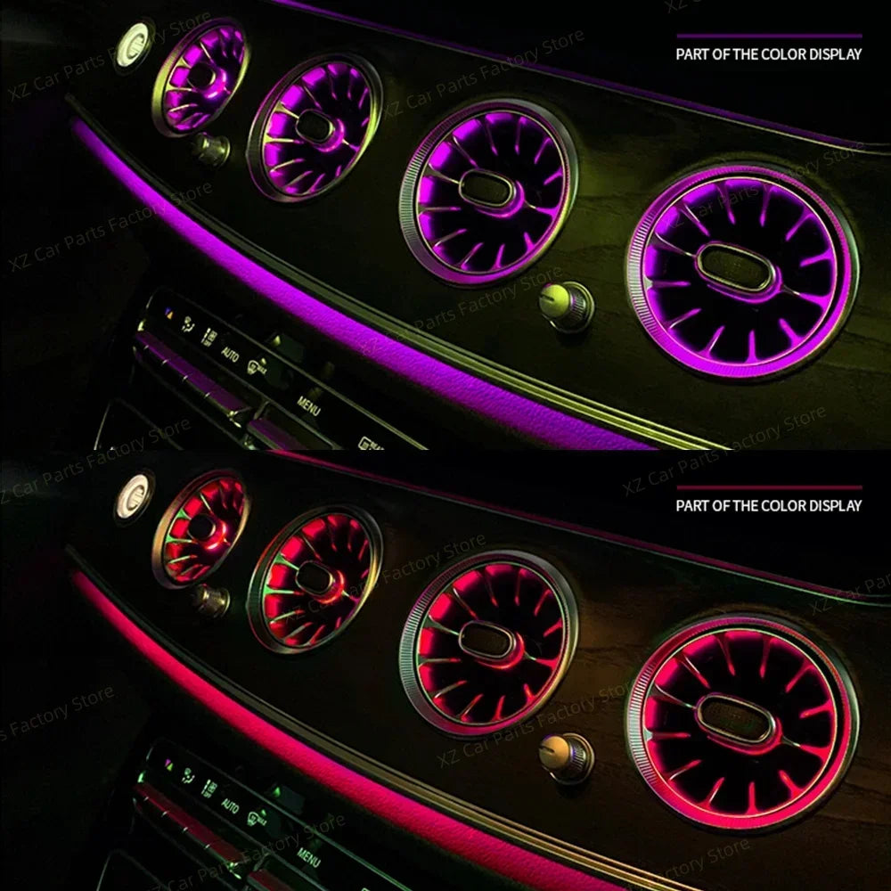 For Mercedes Benz E-Class W213 Air Vents 64 Colors 3D 4D Rotate Tweeter Interior W213 Ambient Light Speaker Cover for Light
