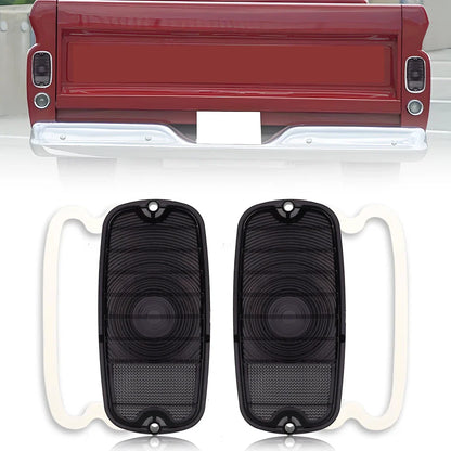 2PCS Rear Bumper turn signal Tail Light Lenses Housings For 1960-1966 Chevrolet C10 C20 C30 K10 K20 GMC 1000 1500 2500 Truck