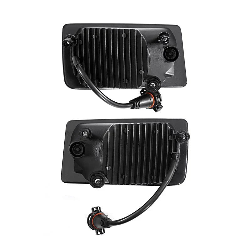 Fit for CHEVY TAHOE 2007-2017 GMC YUKON 2015-2016  Black Sliver Lights LED Fog Lights W/ 5202 Bulbs Fog Lamps Assembly