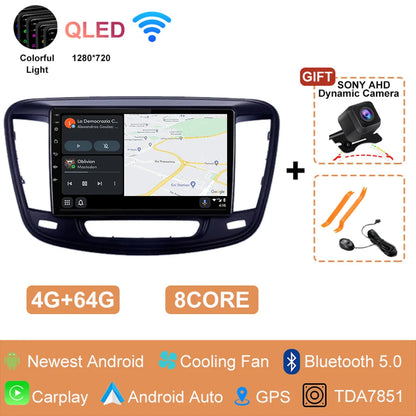 For Chrysler 200 200C 2015 - 2019 Android 14 Radio Video Player Car Autoradio Multimedia Screen Stereo Carplay Navigation