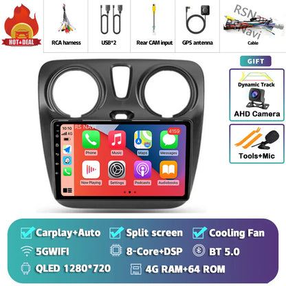 Android 14 Car Radio For Renault Lodgy Dacia Dokker 2012 2013 - 2021 Autoradio Auto Carplay WIFI+4G Multimedia DSP Stereo Player