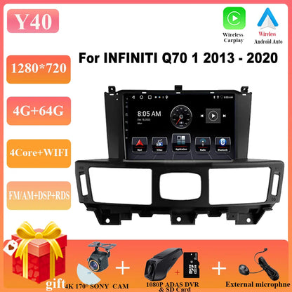 Car Radio Player For Infiniti Q70 1 2013-2020 Android 13 Car Radio Multimedia Video Player Navigation  auto radio car DVD WIFI