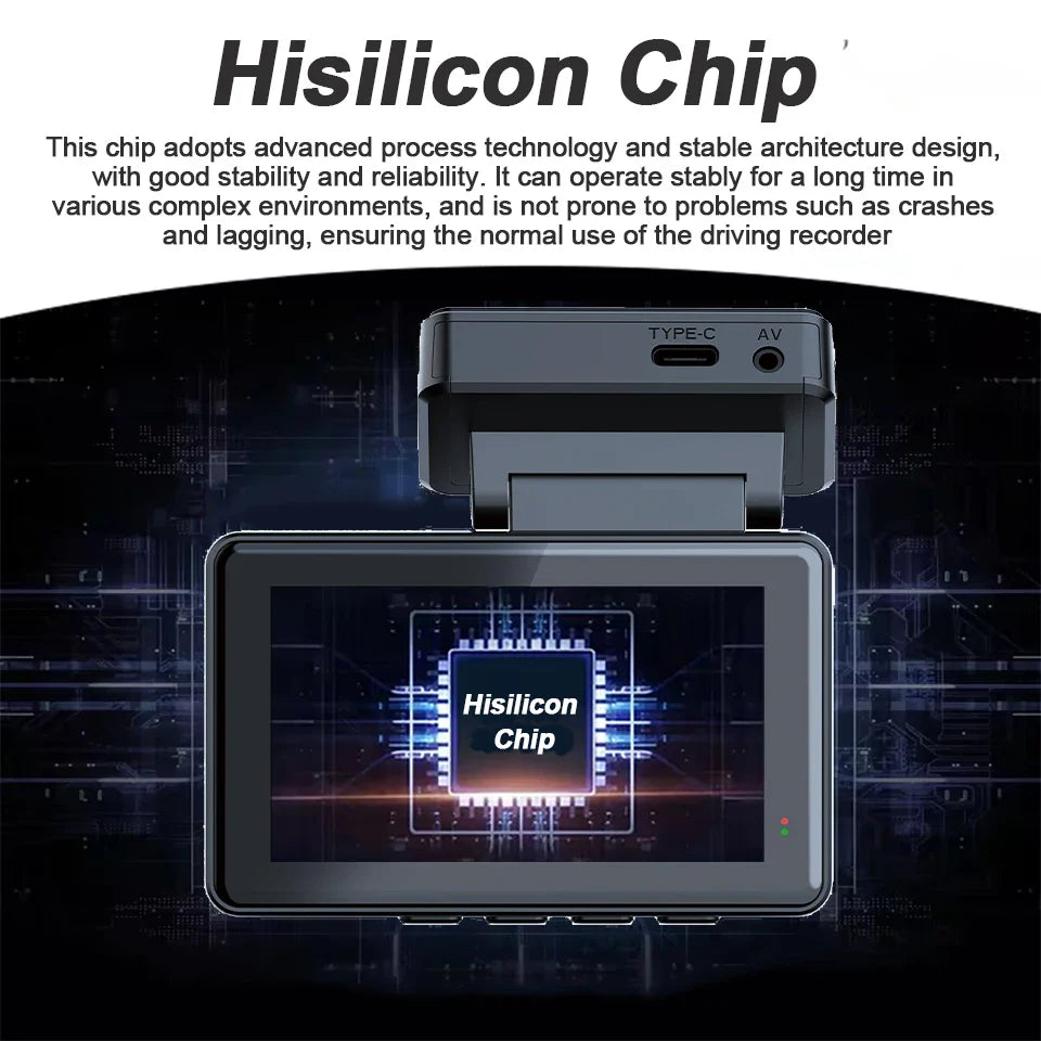 E-ACE Dash Cam 4K 3 Inch Mini Car Dvr Dual Lens With GPS WIFI 24h Parking 1080P Rear View Camera Night Vision Black Box
