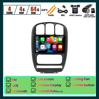 Wireless Carplay Android Auto Screen For Chrysler Voyager Rg Rs Town  & Country Rs 2000-2007 Multimedia Player Stereo Tools 4G