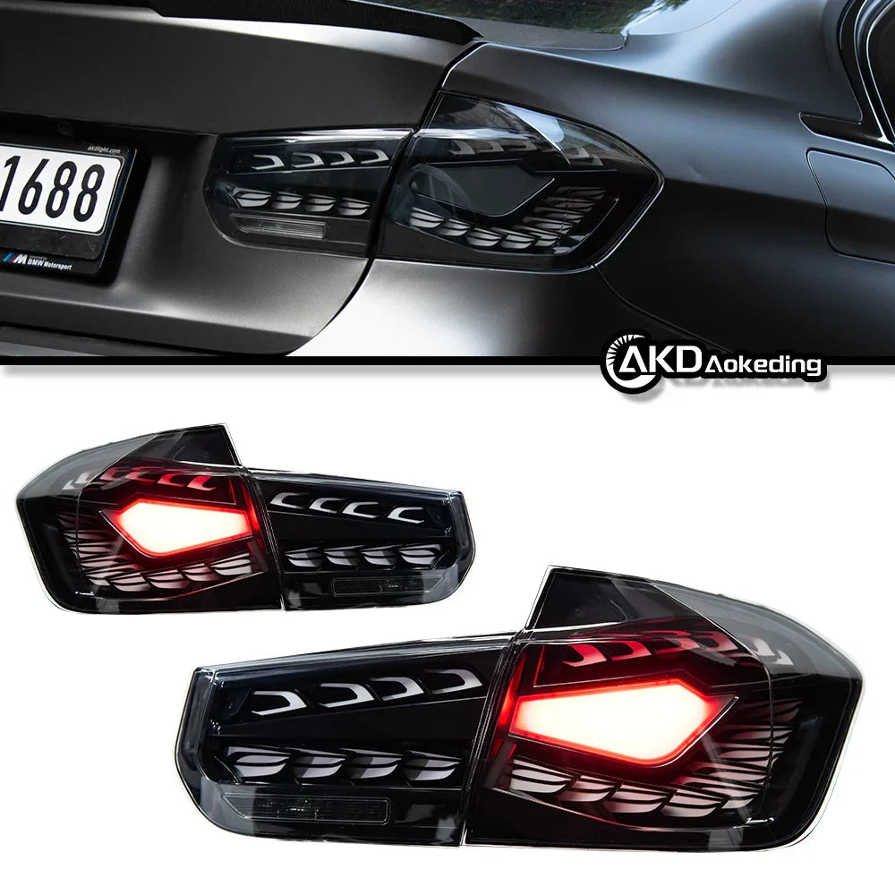 AKD Car Styling Accessories for BMW F30 Tail Lights 2013-2018 F80 LED Tail Light Rear Stop Lamp 320i 325i 330i DRL Signal Auto