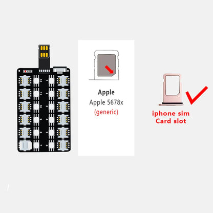 Card Slot SIM Card Adapter Card Reader (For iPhone) Mini IM Nano Sim Card Multi-Card Reader Large Capacity