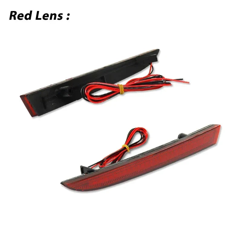 Smoked / Red Lens Red LED Rear Bumper Reflector Tail Lights For Cadillac ATS/XT5, For Chevrolet Camaro/Traverse, For Pontiac G8