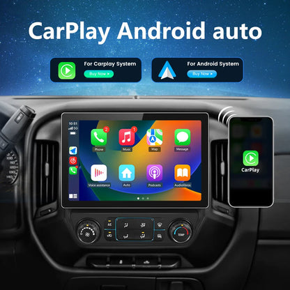 Junsun Wireless CarPlay for Apple Autoradio for Chevy Silverado GMC Sierra 2014-2018 Car Radio Stereo Multimedia Android Auto