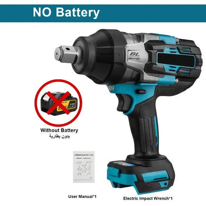 3100N.M High Torque Brushless Electric Impact Wrench 3/4 Inch Cordless Electric Wrench Power Tools for Makita 18V Battery power tools