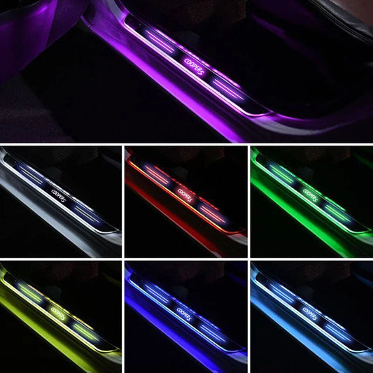 For Mini Cooper S R50 R51 R52 R56 R57 R58 R59 R61 R62 R53 R54 R55 F54 F55 F56 R60 Car Wireless LED Welcome Pedal Threshold Light