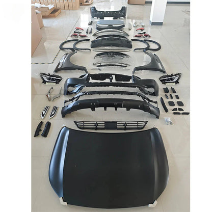 Car Bodykit For Infiniti QX80 2016 Upgrade To 2019 Front&Rear Bumper Front Lip Auto Body Systems With Headlamp And Rearlamp