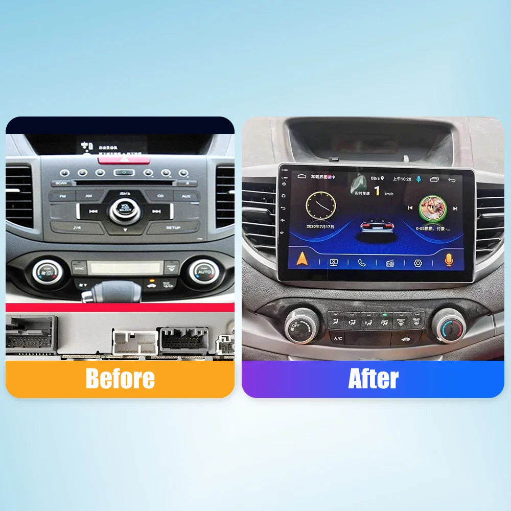 10.33 Inch Car Radio For Honda CRV 2012-2016 2Din Android Octa Core Car Stereo DVD GPS Navigation Player QLED Screen Carplay