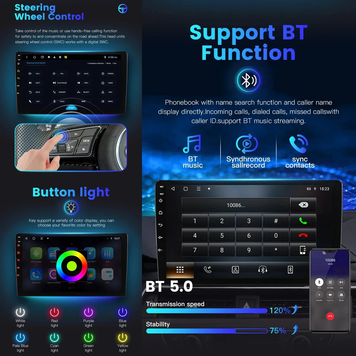 Android 15 Car Radio Stereo QLED Screen For Ford Ranger 2015 2016 2017 2018 2019 2020 GPS Multimedia Carplay Autoradio Head unit