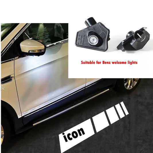 Rearview mirror projection light for Benz a b e s cla cls classe w204 w176 w204 w212 w221 Rearview mirror atmosphere light
