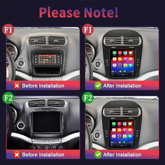 9.7inch Android 14 For Dodge Journey Fiat Freemont 2012-2014 Car Radio Multimedia Intelligent GPS Bluetooth Carplay Touch Screen