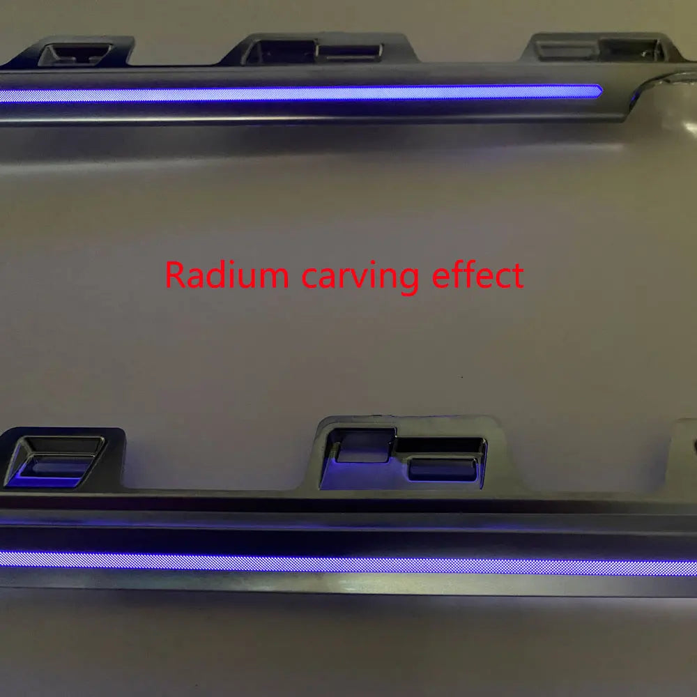 For Tesla Model 3 / Y 256 color center dashboard radium engraving style LED ambient light app control adjustment ambient light