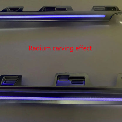For Tesla Model 3 / Y 256 color center dashboard radium engraving style LED ambient light app control adjustment ambient light