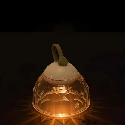Super Mini Retro Snow Camping Lantern USB Rechargeable Haning Hook Night Light Battery Powered Tent Table Light For Camping