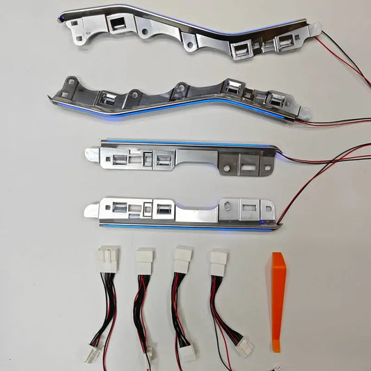 Door panel light  Ambient light for Toyota Highlander 2022-2024  Door LED Trim Panel ice blue colors interior light strip