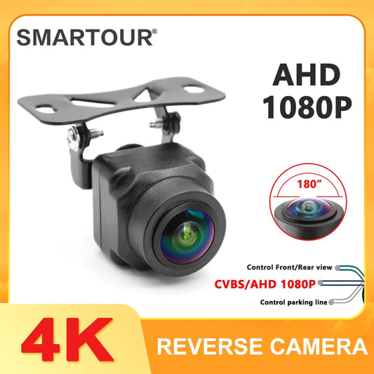 SMARTOUR 4K AHD 1080P Rear View Camera HD Night Vision Reverse Backup Camera For Car CCD Auto Reversing Parking Assistance