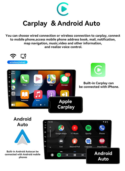 Wireless CarPlay Android Auto Car Bluetooth Radio For Peugeot 301 Citroen Elysee 2013-2018 2Din Android 14 DSP GPS FM Autoradio