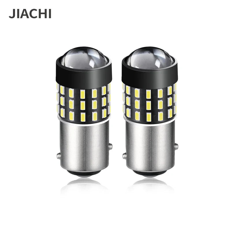 JIACHI Wholesale 100PCS BAY15D 1157 P21/5W Led Car Bulb 1156 BAU15S T25 3157 7443 Brake Lights Daytime Running Lamp DRL DC12-24V