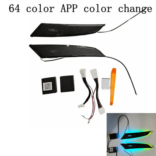 64 colors Car Lnner Ambient light For Toyota Corolla Cross 2020 -2024 Dynamics Starry sky Ambience Lamp Door panel light