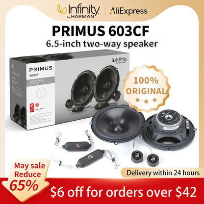 Infinity car audio speaker door 6.5-inch 180W speaker tweeter midrange woofer kit subwoofer silk dome material tweeter