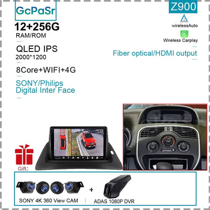 Car Radio Android For Renault kangoo 2008 2009 2010 2011 2012 2013 2014 2015 - 2018 Multimedia Player GPS Carplay Android Auto